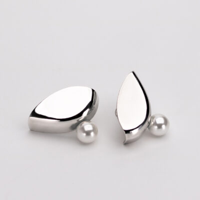 Cercei din Argint cu perlă Pearl Drops no.3