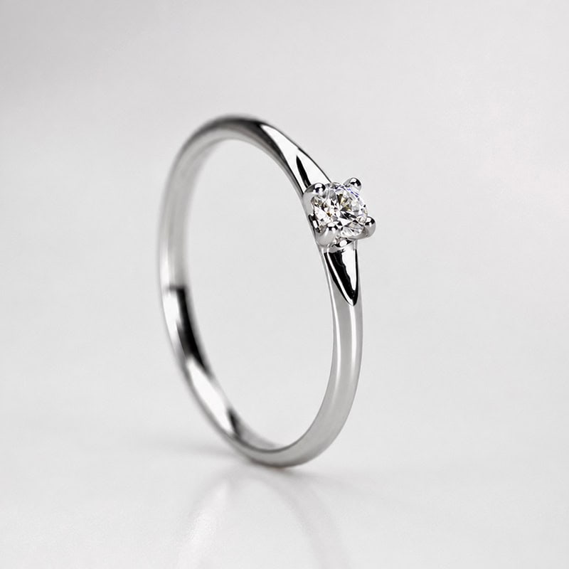 Inel din aur solitaire cu diamant Atria - Image 4