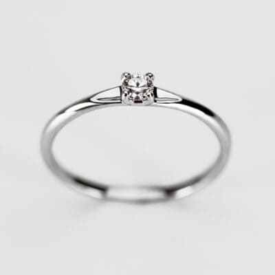 Inel din aur solitaire  cu diamant Atria