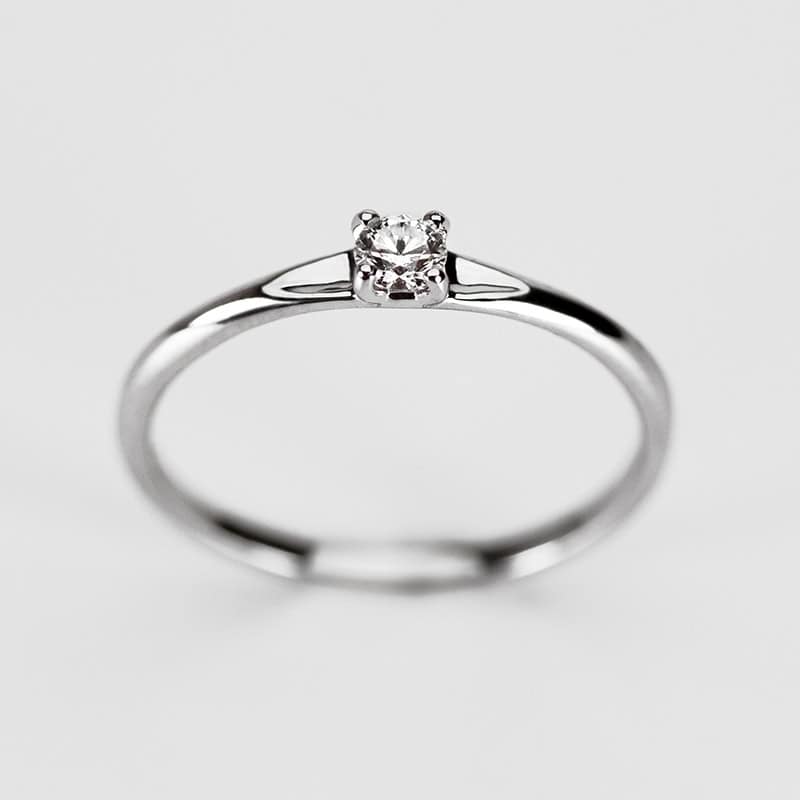 Inel din aur solitaire cu diamant Atria