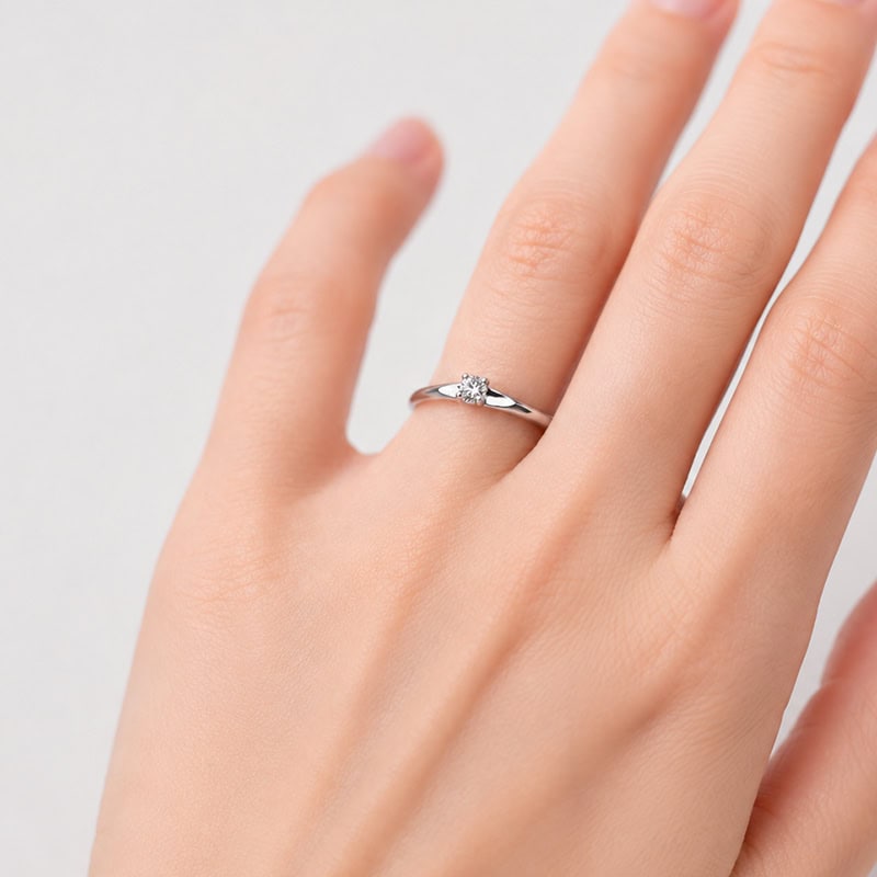 Inel din aur solitaire cu diamant Atria - Image 3