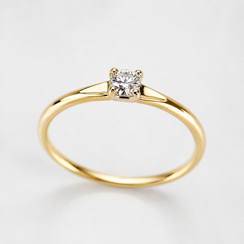Inel din aur solitaire cu diamant Atria - Image 6